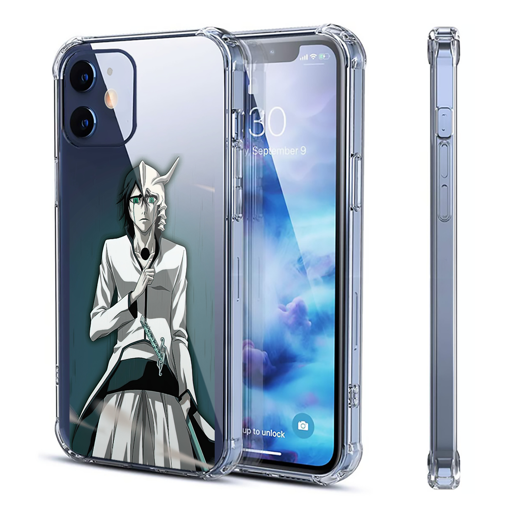 （画像用） ブリーチ ウルキオラ·シファー BLEACH Ulquiorra cifer 【iPhone 12シリーズ対応】透明スマホケース（クリアソフトケース）
